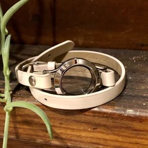 Origami Owl Wrap Bracelet Locket Cream